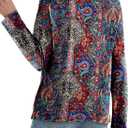 Women's Long Sleeve T-Shirts Solid Color Loose Fit Cute Basic Flowy Tops Spring Fall Casual Blouse (XL)