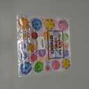 Cholemy 55 Pcs Spring Window Gel Clings Flowers Thick Gel Clings Colorful Floral Window Stickers Removable Reusable Spring Daisy Window Decal for Home Glass Classroom Home Spring Party Decor