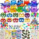 DMIGHT Dinosaur Party Favors, Dinosaur Birthday Party Supplies, Dinosaur Goodie Bags for Kids Birthday, Dino Gifts Bags Fillers Stuffers, Dinosaur Themed Party Toys