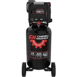 Campbell Hausfeld 15 Gallon Vertical Air Compressor, 225 PSI, OilFree