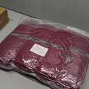 Palatial King 120x98 Comforter Quilted Bedding Burgundy Comforter for Bed All Season Down Alternative Comforter with Corner Tabs