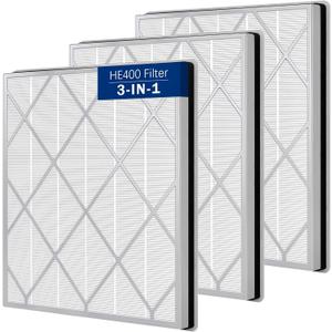 HE401 True HEPA Replacement Filter Compatible with Shark Air Purifier