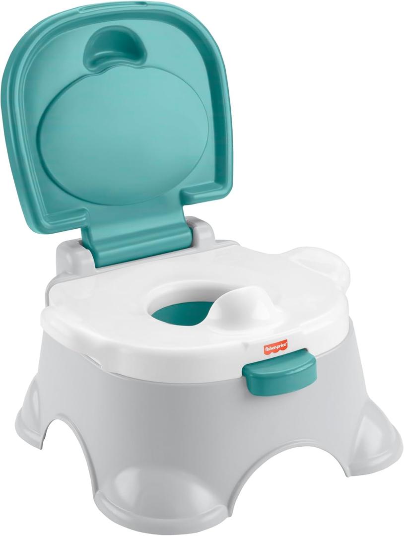 Fisher-Price 3-in-1 Toddler Toilet Training Potty Chair and Step Stool, with Removable Toilet Ring