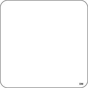 3 x DayMark Safety Systems DissolveMark IT112436 Blank Label, White, 2" x 2", White, Roll of 250