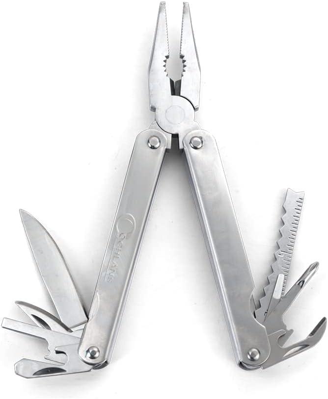 Coghlan's Camper's Multi-Tool - Compact and Durable 10-in-1 Survival Tool for Camping, Hiking, and Outdoor Adventures, Featuring Knife, Can Opener, Awl, File, Saw, Scissors, and More