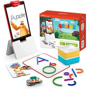 Osmo-Little Genius Starter Kit for Fire Tablet-4 Educational Learning Games-Preschool Ages 3-5-Phonics, Problem Solving & Creativity-STEM Toy Gifts,Kids (Osmo Fire Tablet Base Included)