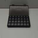 Lifewit Monthly Pill Organizer, 28 Day Pill Box, 4 Weeks One Month Vitamin Cases, Large Compartments Medicine Organizer for Fish Oils, Supplements, 28 Grids, Black