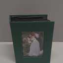 Ejblfe Photo Album 4x6,Linen Cover Slide-in Photo Album Book Can Holds 100 4x6 Photos with 50 Black Sheets for Family,Wedding,Baby and Holiday Pictures (Dark Green)