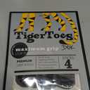 DOK TigerToes Premium Non-Slip Dog Socks for Hardwood Floors - Extra-Thick Grip That Works Even When Twisted - Prevents Licking, Slipping, and Great for Dog Paw Protection (X-Small) (Classic Grey)