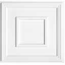 STICKGOO Glue Up Ceiling Tiles, 24x24 Inch PVC Decorative Drop Ceiling Tile Golden Coffee 48 Sq. Ft, Pack of 12 Tiles, White