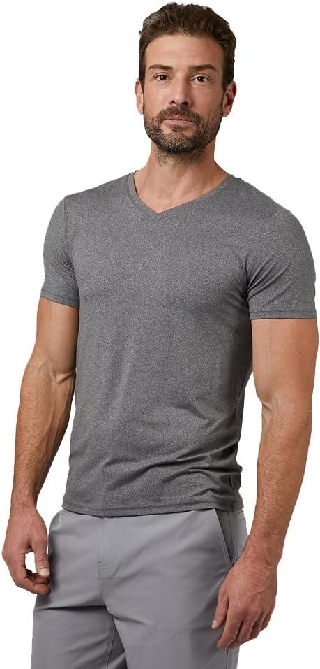 32 Degrees Men's Cool Classic Vneck T-Shirt | Anti-Odor | 4-Way Stretch | Moisture Wicking (X-Large)