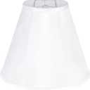 White Bell Lamp Shades Medium lamp shade for Table Lamp 6"Top x 13"Bottom x 9.8"High(Spider)Traditional Lampshades for Table & Bedside Lamp -Replacement Lampshade
