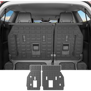 powoq Backrest Mat Compatible with 2021-2025 Toyota Sienna 3rd Row Back Seat Protector TPE Cargo Liner Cargo Mat Replacement for 2021 2022 2023 2024 2025 Toyota Sienna Accessories(Backrest Mat)