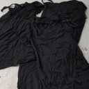 WILLBOND 3 Pieces Women Basic Long Tanks Adjustable Spaghetti Strap Camisole Top (Small, Black)