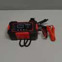 Car Battery Charger, 12V 6A Smart Battery Trickle Charger Automotive Battery Maintainer Desulfator with Temperature Compensation for Car Truck Motorcycle Lawn Mower Boat Marine Lead Acid Batteries