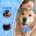Dog Cooling Collar, Bandana for Pets in Summer, PVA Material for Physical Cooling, Adjustable with Velcro, for All Dogs, 2-Pack, Blue (Large)