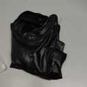 Sexy Strappy Leather Underwire Choker Garter Belt Mini Lingerie Set Dress with Thong 3 Piece (Medium, Black)