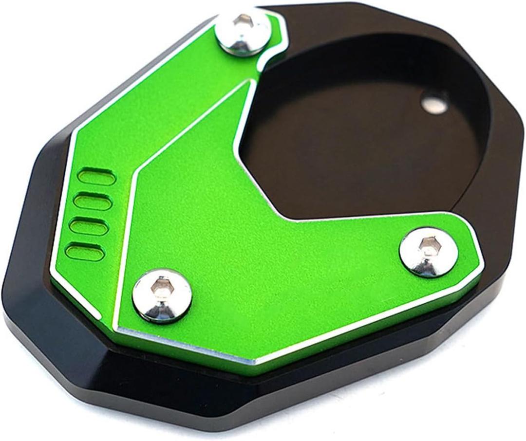 CNC Motorcycle Kickstand Pad Side Stand Extension Plate Pad Compatible with 2025 Ninja 500 SE Z500 SE 2024 Ninja400 Ninja 400 Z400 2018-2023 2024 2025