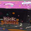 Nattork Kids Scooter with Light Up Wheels, Deck and Headlight, Wide Anti-Slip Deck and T-bar Handle with Rear Foot Brake, Adjustable Height 3 Wheel Scooter for Kids Ages 3+ and up to 220Lbs