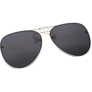 JM Retro Clip on Aviator Sunglasses, Polarized Flip up Over Prescription Glasses Men Women