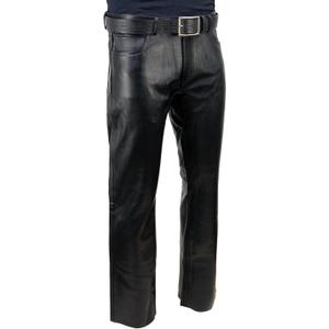 Milwaukee Leather LKM5790 Men's Classic 5 Pocket Pants (Black, M)