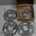 Fitvids 2 Inch Olympic Weight Plates, 4x 2.5 LB Plates for Home Gym Strength Training, Deep Grip Edge