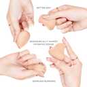 Original Beauty Blender Makeup Sponge Applicator for Powder, Cream & Liquid, Beauty Tools Puff, Streak Free Application, Vegan, Cruelty Free Made in USA, Peach (3 Pieces) (1 Count (Pack of 3))