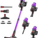 Cordless Vacuum Cleaner, 600W 50Kpa 70Mins, Handheld Cordless Vacuum, All Floors/Sofas/Pet Hair (Purple)