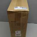 Dimmable Floor Lamp, Arc Floor Lamp with Dimmer, Black Standing Lamp with Adjustable Hanging Shade, Over Couch Tall Reading Light, Modern Pole Lamp for Living Room Bedroom, 9W LED Bulb Included