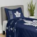Northwest NHL Quilted Throw Blanket with Sham, Soft Cozy Bedding, All Seasons, 60 x 80 inches