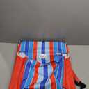 Rio Beach Portable Lay Flat Folding Backpack Beach Lounge Chair with Backpack Straps and Storage Pouch, Blue and Red