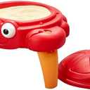 Step2 Crabbie Sand Table, Kids Sand Activity Sensory Table, 4 Piece Accessory Kit, Toddler Summer Outdoor Toys, Ages 1.5 - 6 Years Old