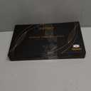 INTEO Red Light Therapy for Face, 3 Modes Portable Led Face Mask Light Therapy with Remote, Near-infrared 850 Red Light Mask with Timing Function, Led Light Therapy At Home 180 LED Beads (Black Golden)