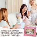 Dads Picture Frames, Daddy And Little Girl Pink Photo Frame Gifts For Fathers Day Birthday Christmas, Dads And Daughter Frames For Father Daddy New Dad, Family Frame Gifts For First Time Dad -01