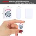 1.2" American Mahjong Tiles, 166 Tiles with White Color (Tiles Only, No Dice and Other Accessories)