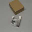 Angle Simple Bathroom Towel Hook, SUS 304 Stainless Steel Hand Towel Double Hook for Wall, Robe Coat Holder, Polished Chrome (1 Pack)