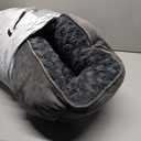 INVENHO Large Dog Bed for Large Medium Small Dogs, Rectangle Washable Orthopedic Dog Bed, Soft Calming Sleeping Puppy Bed Durable Pet Cuddler with Anti-Slip Bottom L(30"x24"x9") (Grey)