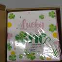 Nefelibata Lucky One Napkins 50Pcs, St. Patrick's Day Lucky One First Birthday Decorations for Girl, Shamrock Paper Napkins for Girl's Birthday Party, Pink Irish Table Decor