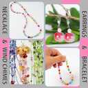 636pcs Glass Beads for Jewelry Making Assorted - Mixed Colorful Rainbow Craft Bead Bulk with Holes, Crystal Bead for Suncatchers Faceted Glass Beads for Bracelets Earring Making Birthday Gifts