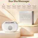 Dopsikn Red Light Therapy for Face and Neck, 7 Color Gua Sha Facial Massager with Hot & Cold Modes, Vibration Face Depuffer Tool for Contouring, Lifting, Gifts for Women & Men (White)