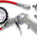 Prestaflator Bike Tire Inflator, Presta & Schrader Valve Air Compressor Tool  Works with Tubeless & Standard Tires  Bike & Car Air Compressor Tire Inflator for MTB & Road Bikes