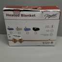 Homemate Electric Heated Blanket Twin - 62"x84" Heating Bed Blankets Throw with 10 Heating Levels 8 Hours Auto Off Fast Heating Over-Heated Protection Ultra Soft Warm Flannel ETL Certified Grey
