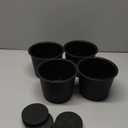 Quluxe Sofa Cup Holder, The Ultimate Anti-Spill Couch Coaster Holder Plastic Drink Holder for Your Sofa or Car - Black (Pack of 4) (10.5 x 10.5 x 10cm)