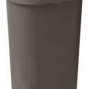 Rubbermaid Spring Top Trash Can with Lid 13 Gallon Gray Plastic Garbage Bin for Home/Kitchen/Office/Garage