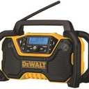 DEWALT 12V/20V MAX Portable Bluetooth Radio, Cordless, 100 ft Range, 3.5” Subwoofers, Jobsite (DCR028B)