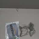 60PCS Stainless Steel Drapery Hook and Pin for Pleated Drapes 4 Prongs Pinch Pleat Clips Traverse Pleater 4 End Curtain Hangers for Window Door Bathroom Curtain