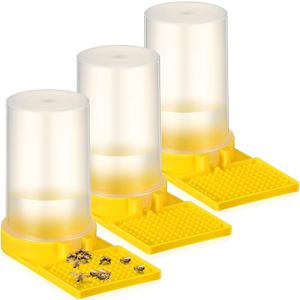3 Pack Bee Water Feeder Beehive Beekeeping Honeybee Feeders Bee Watering Station Water Beehive Entrance Dispenser Drinking Honey Beekeeping Equipment for Outside Garden