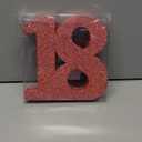 Eploger 18th Birthday Becorations for Girls,Rose Gold Glitter Number 18 Sign Birthday Centerpiece,Number 18 Table Topper