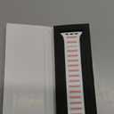 Magnetic Watch band Compatible with Apple Watch for Men Women 38mm/40mm/41mm/(42mm-Series 11 10), Silicone Sport Strong Strap for iWatch Series 11 Ultra 3 Ultra 2 Se 10 9 8 7 6 5 4 1 (02-White/Pink)