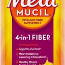 Metamucil 4-in-1 Psyllium Husk GLP-1 Friendly Fiber Supplement, Sugar-Free, 114 teaspoons, Orange Flavored, Daily Fiber Powder for Digestive Health, made with Plant-Based Psyllium Husk Fiber